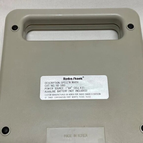 Spell N Math Radio Shack Learning System Rare 1980's Korea Vintage Tested Works! - Picture 5 of 15